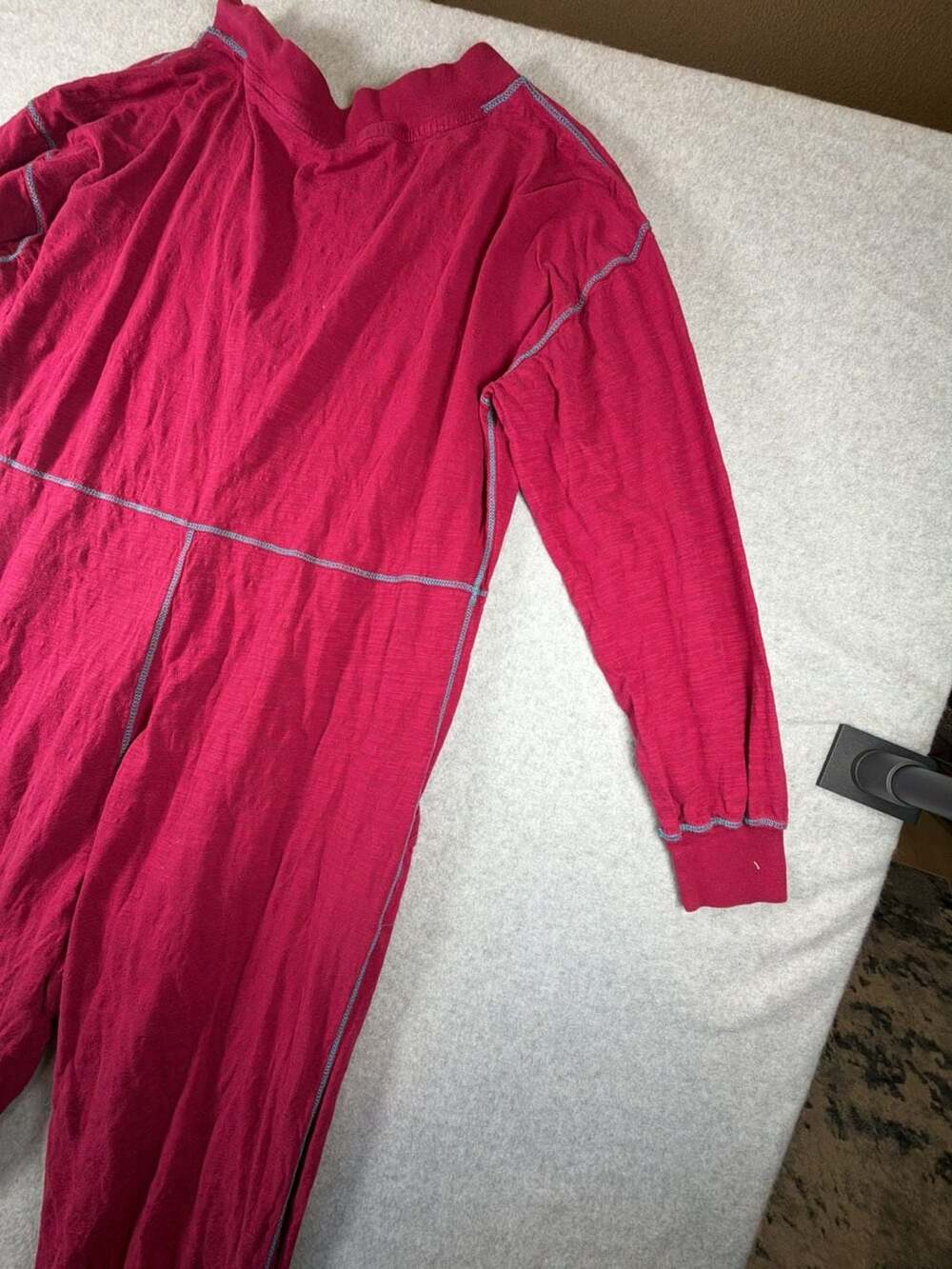 Natural Life Marlee Knit Jumpsuit in Maroon - Picture 9 of 11